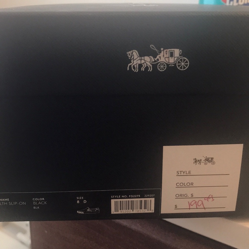Black coach shoes